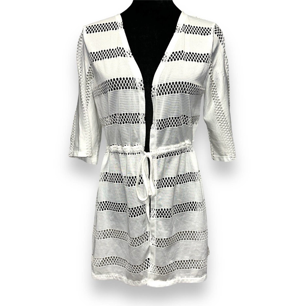 Coast to Coast Swimsuit Cover-Up White Size Small